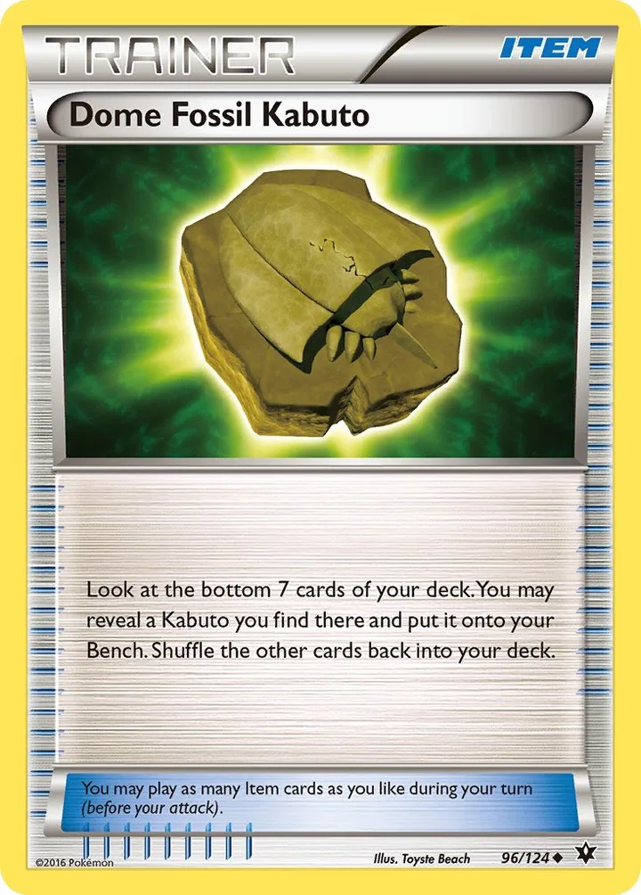Dome Fossil Kabuto, Fates Collide 96/124