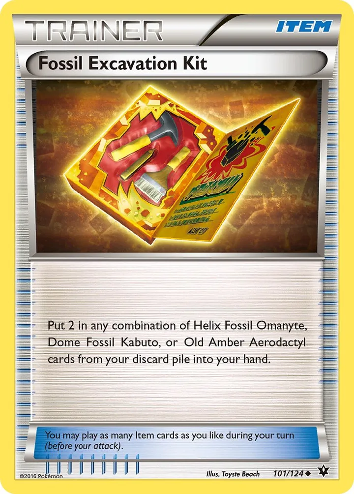 Fossil Excavation Kit, Fates Collide 101/124