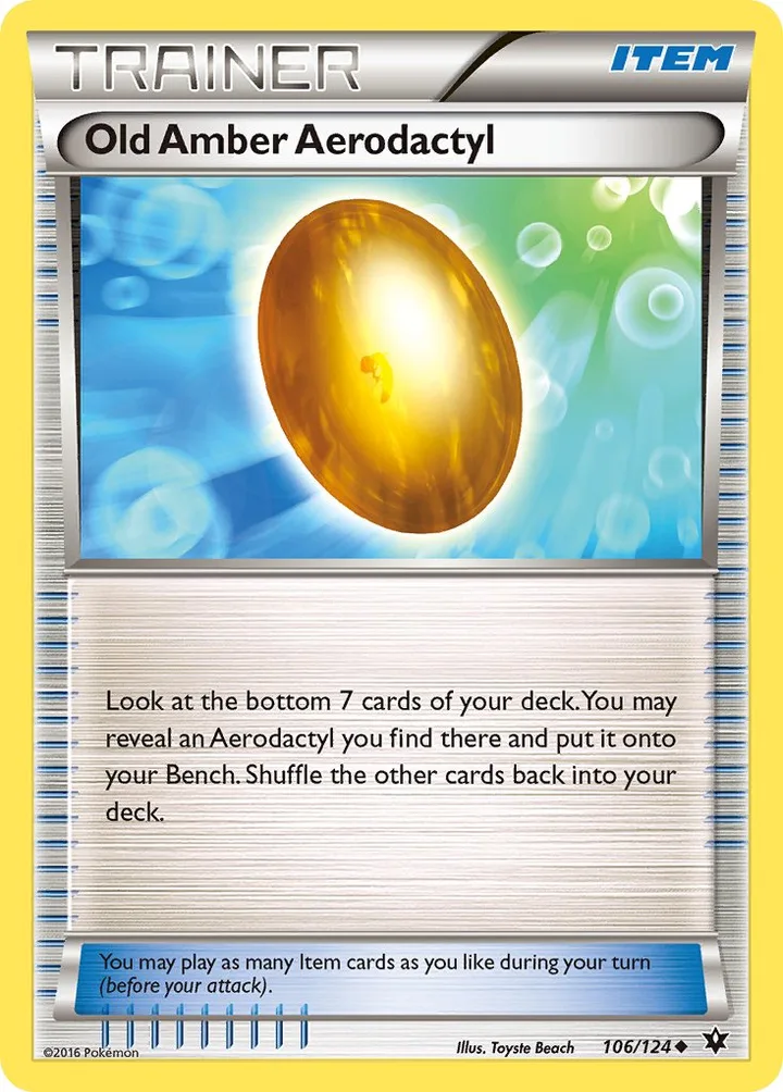 Old Amber Aerodactyl, Fates Collide 106/124