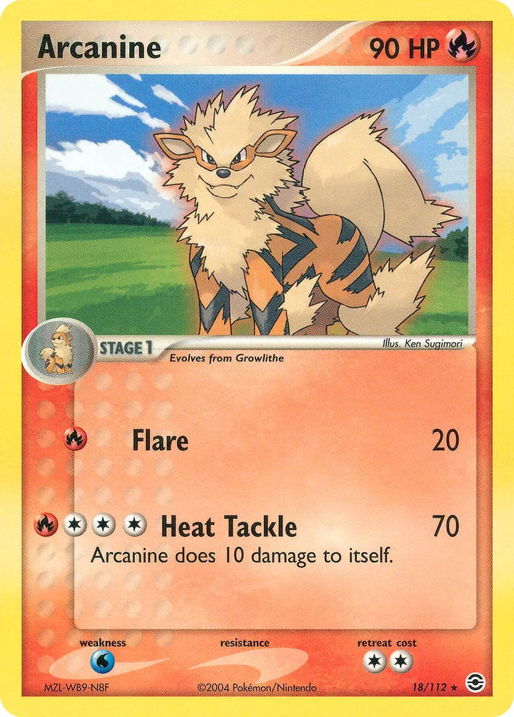 Arcanine, FireRed & LeafGreen 18/112