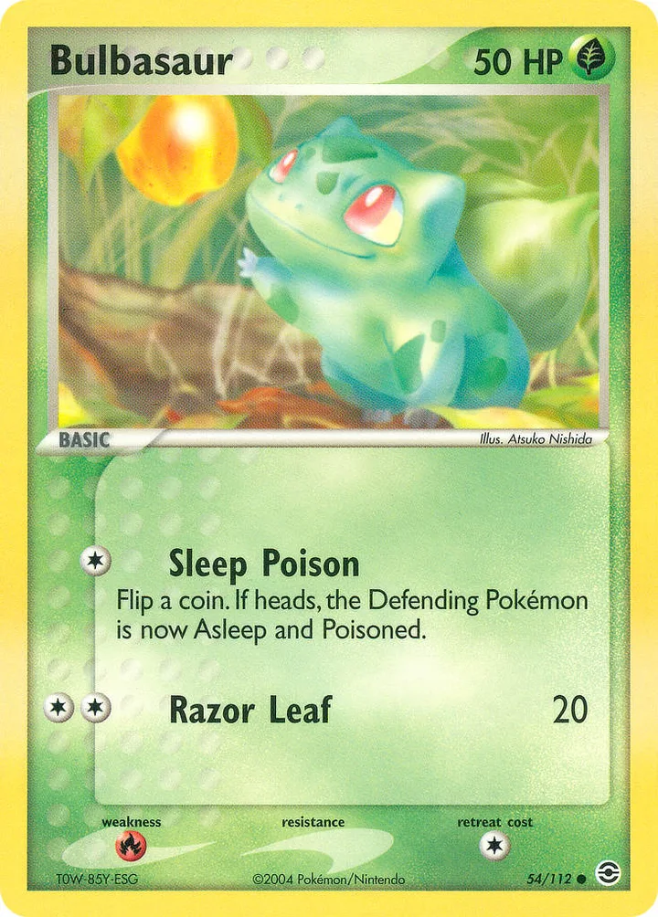 Bulbasaur, FireRed & LeafGreen 54/112