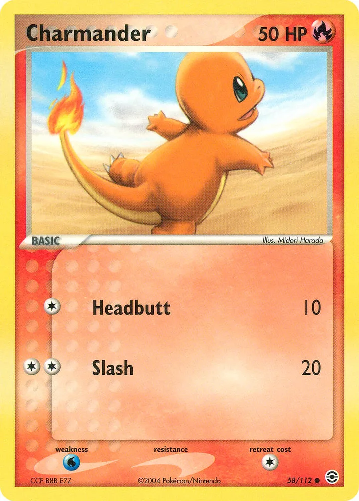 Charmander, FireRed & LeafGreen 58/112
