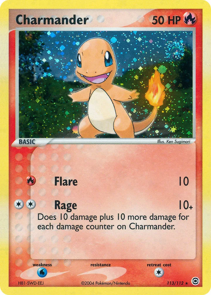 Charmander, FireRed & LeafGreen 113/112