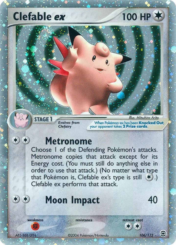 Clefable ex, FireRed & LeafGreen 106/112