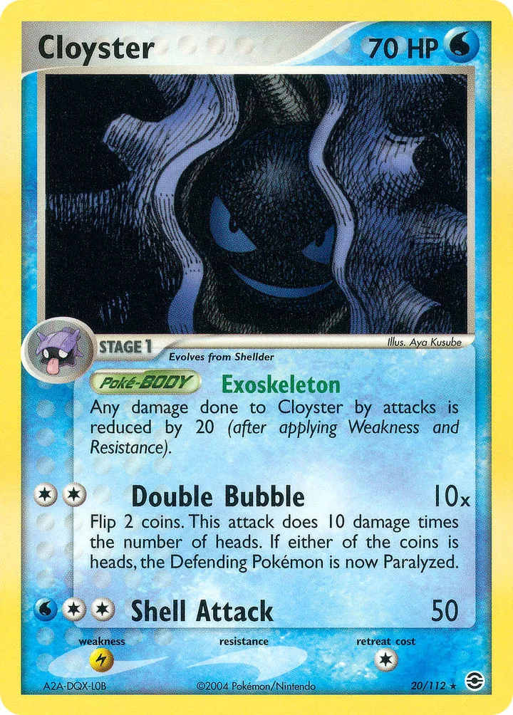 Cloyster, FireRed & LeafGreen 20/112