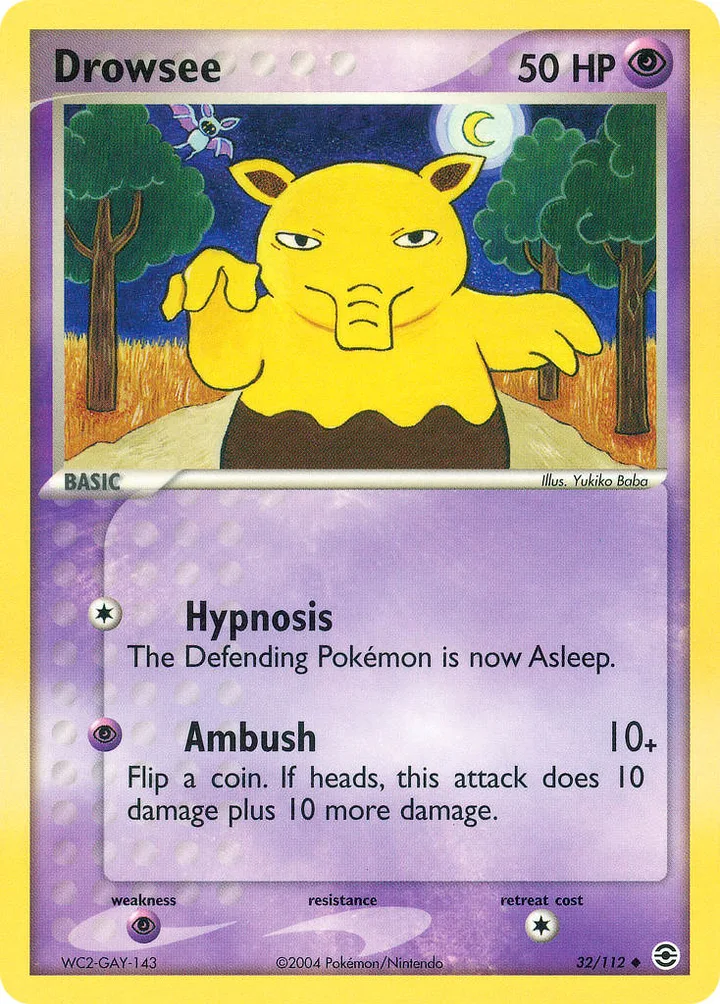 Drowzee, FireRed & LeafGreen 32/112