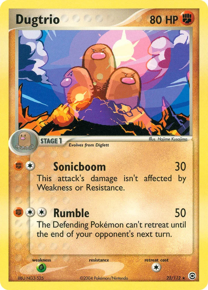 Dugtrio, FireRed & LeafGreen 22/112