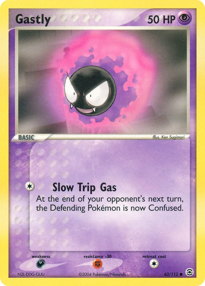 Gastly, FireRed & LeafGreen 63/112