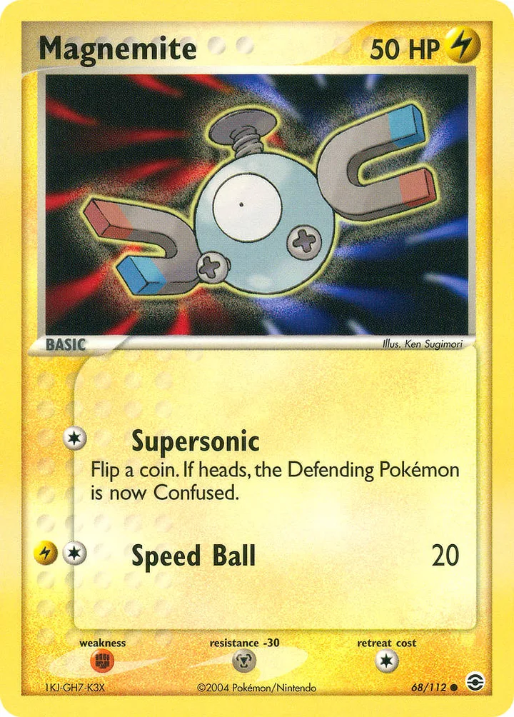 Magnemite, FireRed & LeafGreen 68/112
