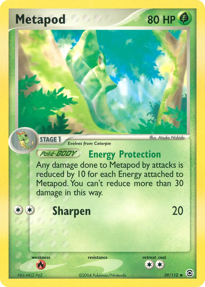 Metapod, FireRed & LeafGreen 39/112