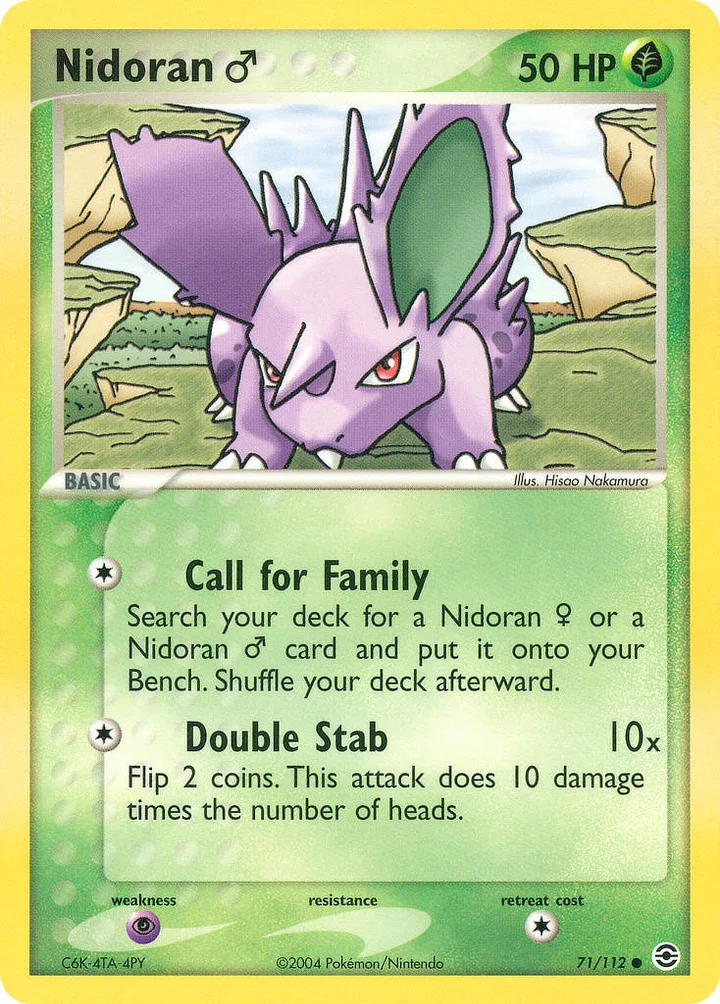 Nidoran Male, FireRed & LeafGreen 71/112