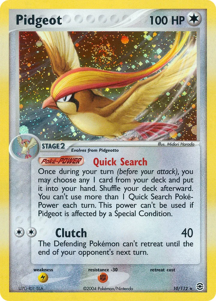 Pidgeot, FireRed & LeafGreen 10/112