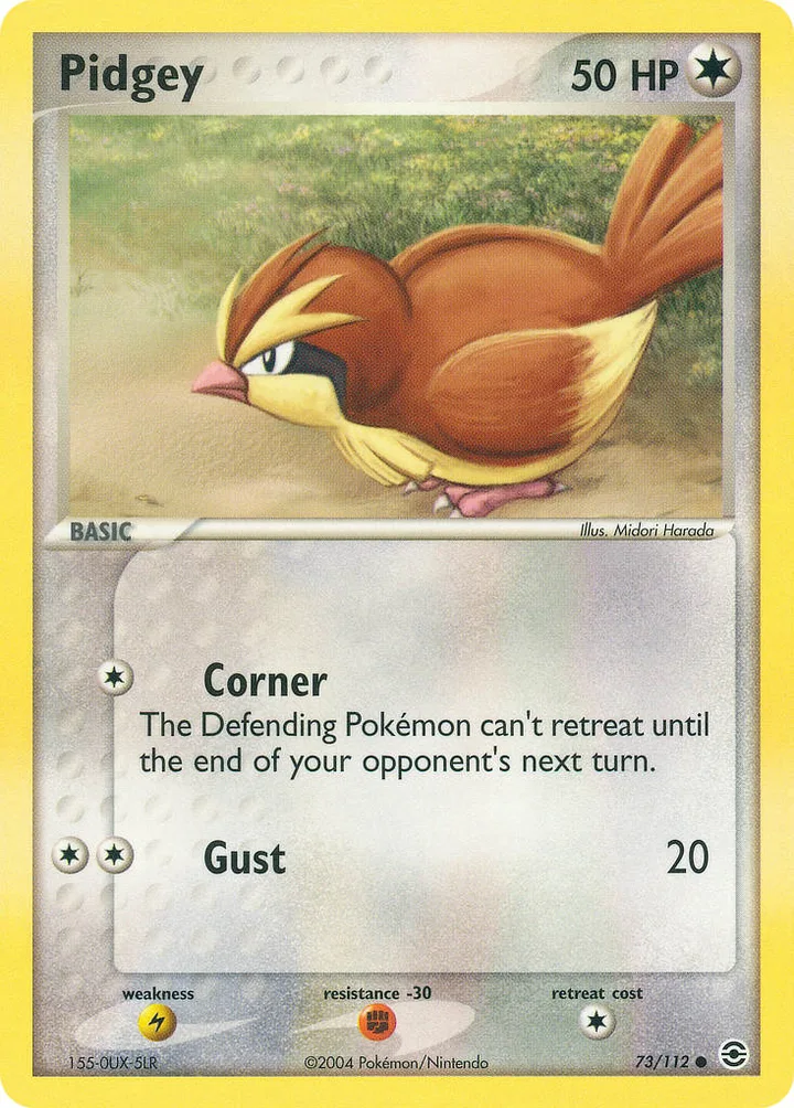 Pidgey, FireRed & LeafGreen 73/112