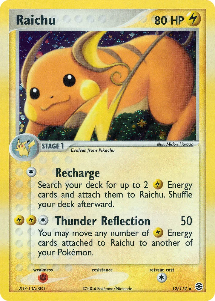 Raichu, FireRed & LeafGreen 12/112