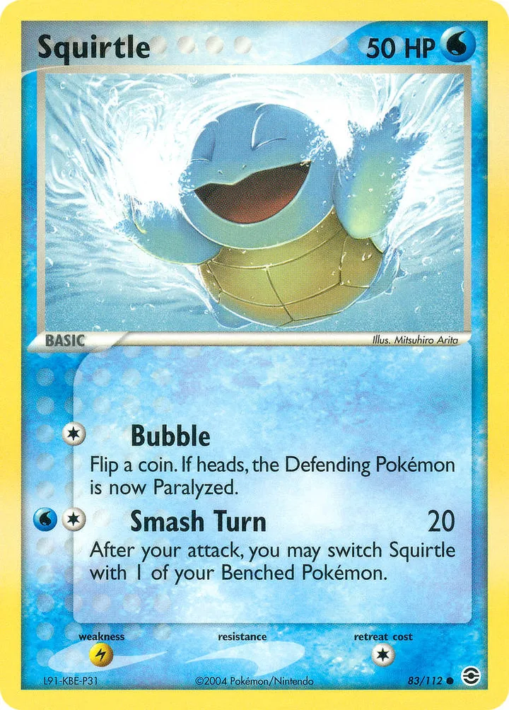 Squirtle, FireRed & LeafGreen 83/112
