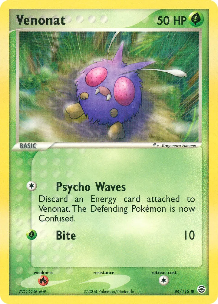 Venonat, FireRed & LeafGreen 84/112