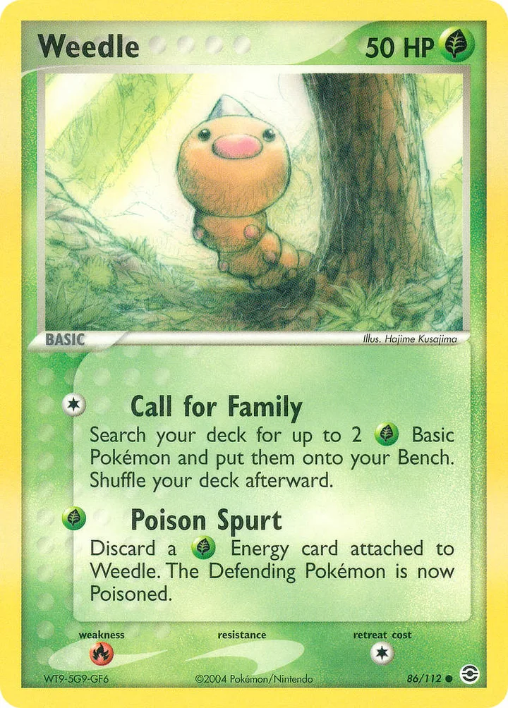 Weedle, FireRed & LeafGreen 86/112