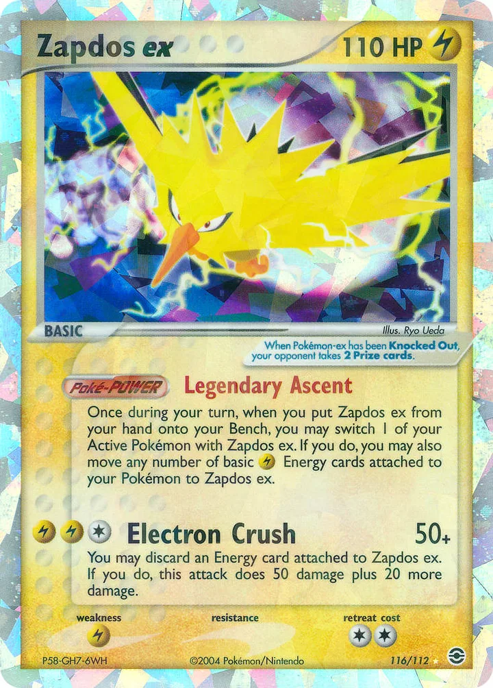 Zapdos ex, FireRed & LeafGreen 116/112