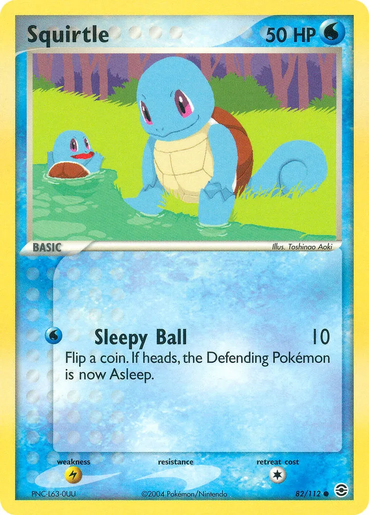 Squirtle, FireRed & LeafGreen 82/112