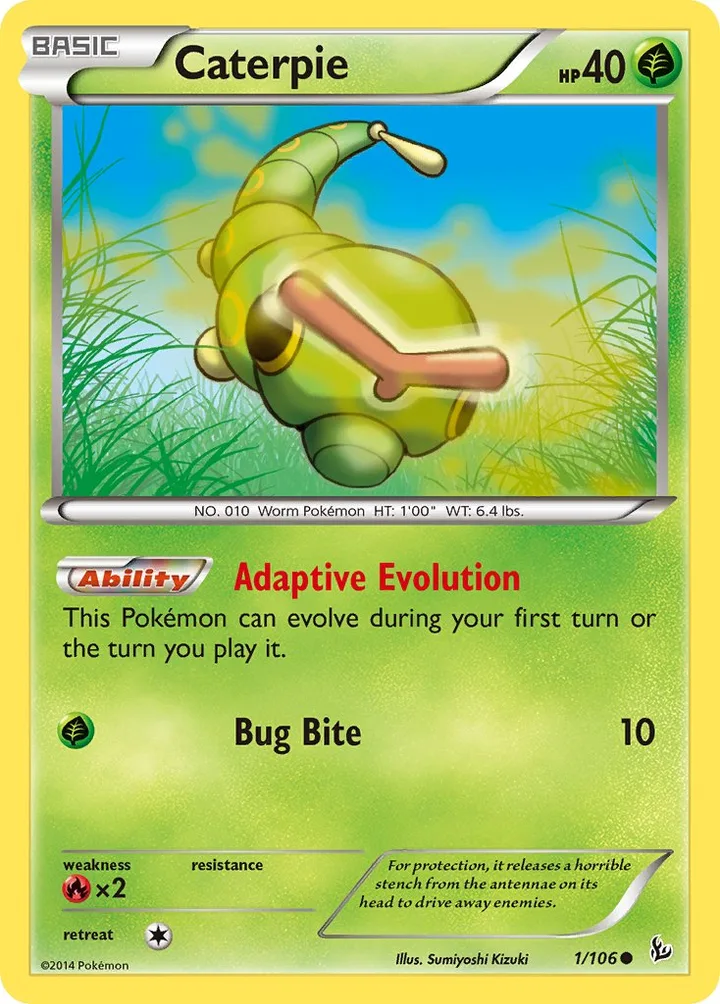 Caterpie, Flashfire 1/106
