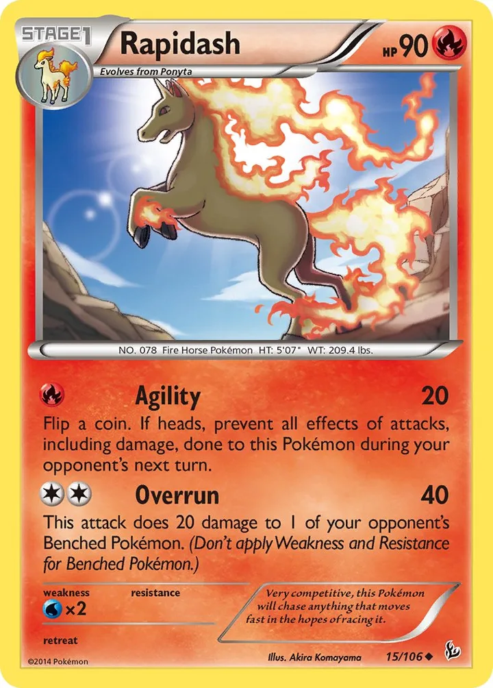 Rapidash, Flashfire 15/106