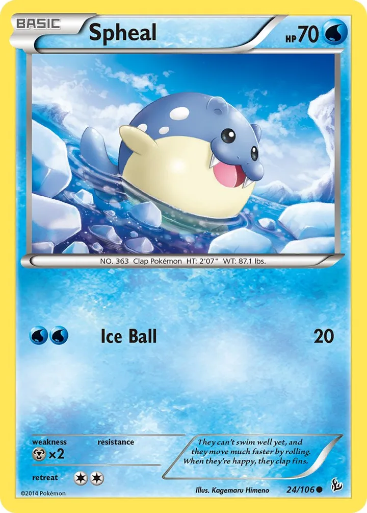 Spheal, Flashfire 24/106