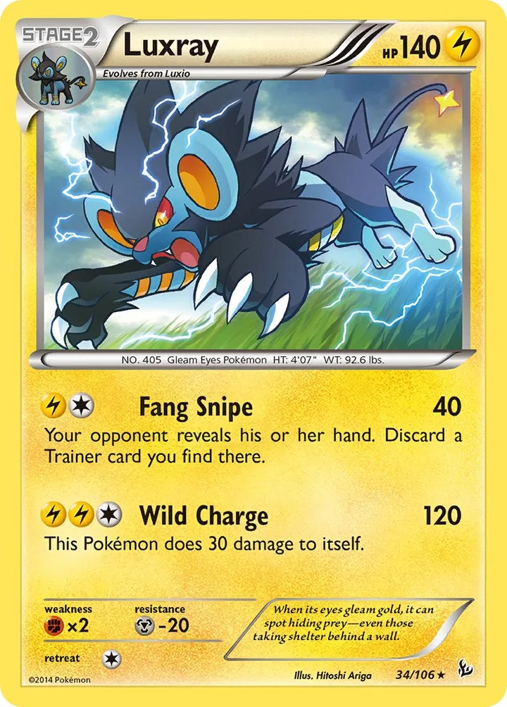 Luxray, Flashfire 34/106