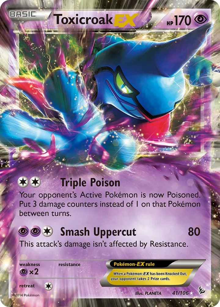Toxicroak-EX, Flashfire 41/106