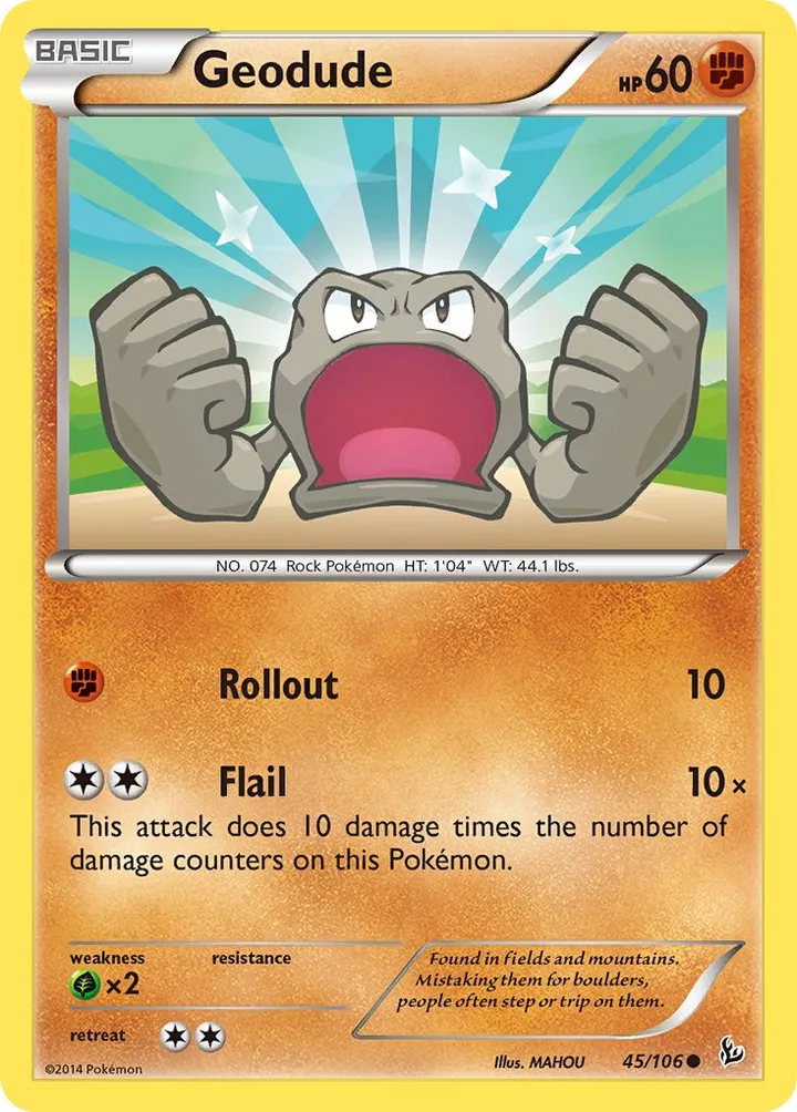 Geodude, Flashfire 45/106
