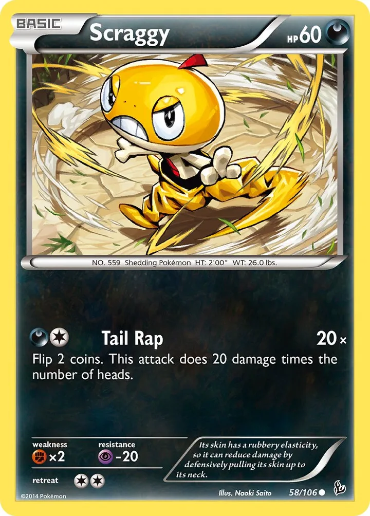 Scraggy, Flashfire 58/106