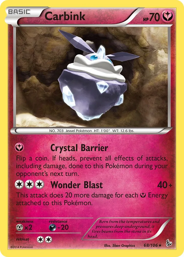 Carbink, Flashfire 68/106