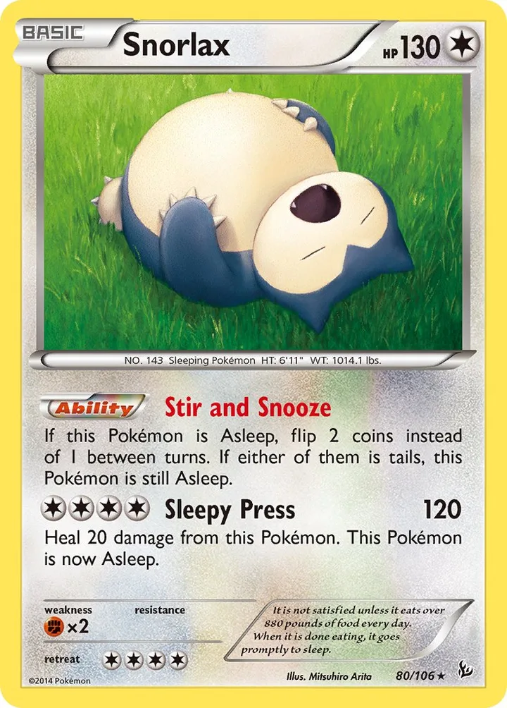 Snorlax, Flashfire 80/106