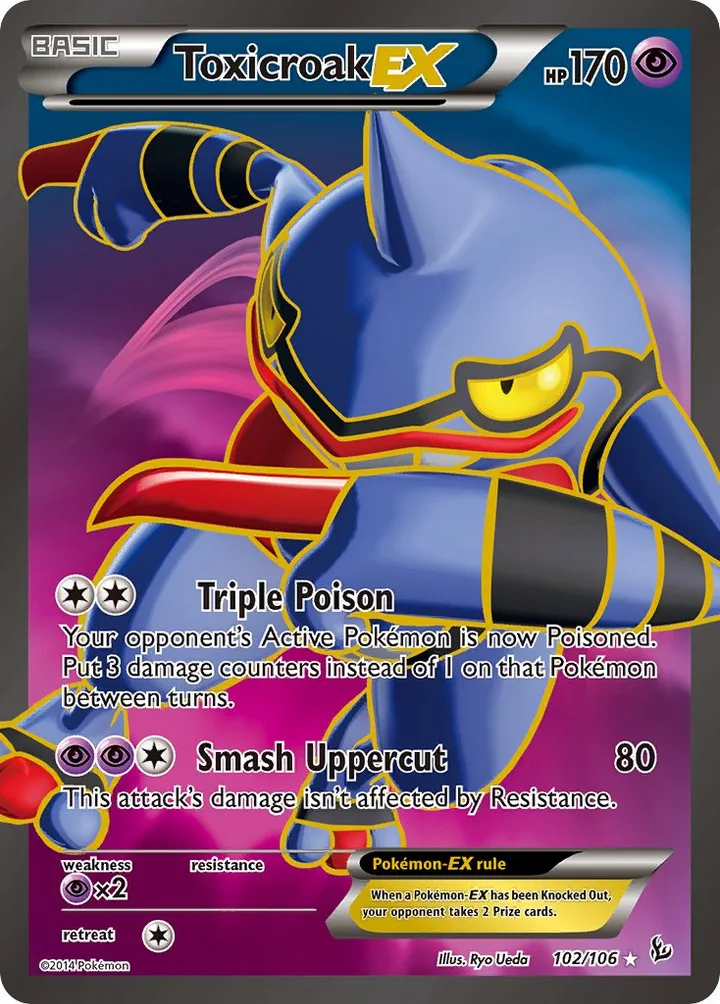 Toxicroak-EX, Flashfire 102/106