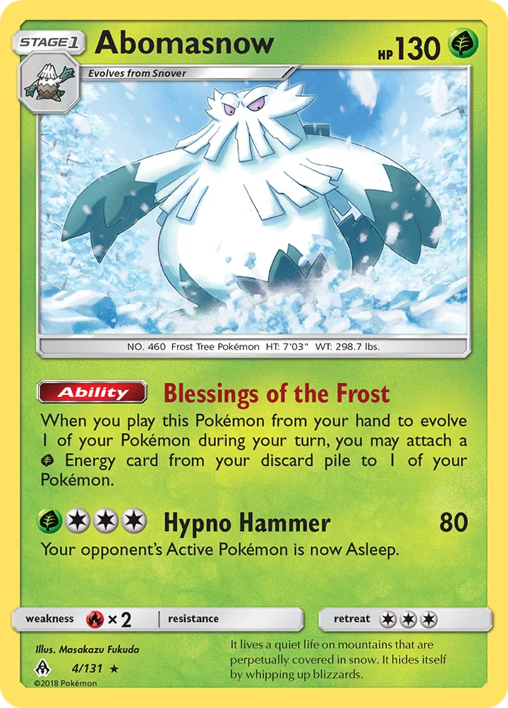 Abomasnow, Forbidden Light 4/131