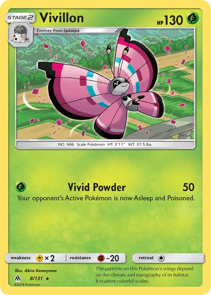 Vivillon, Forbidden Light 8/131