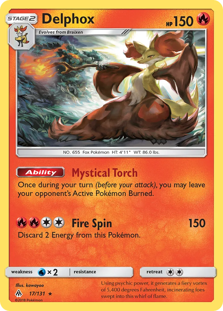 Delphox, Forbidden Light 17/131
