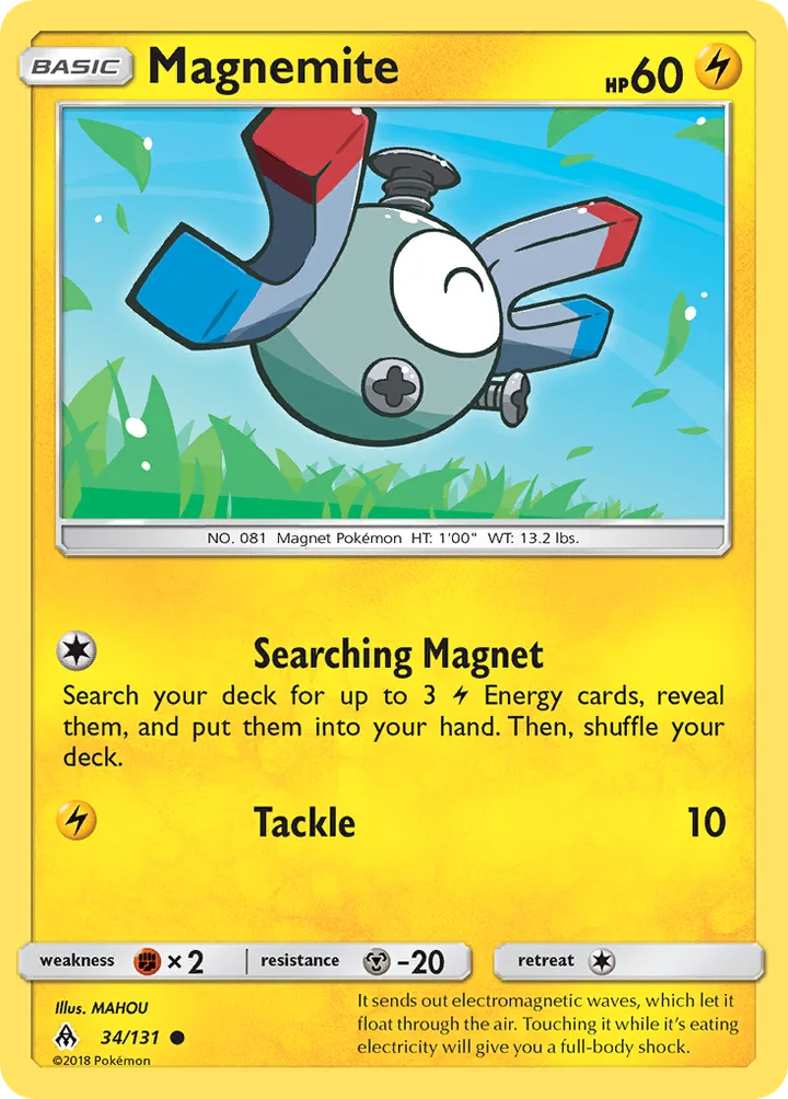Magnemite, Forbidden Light 34/131
