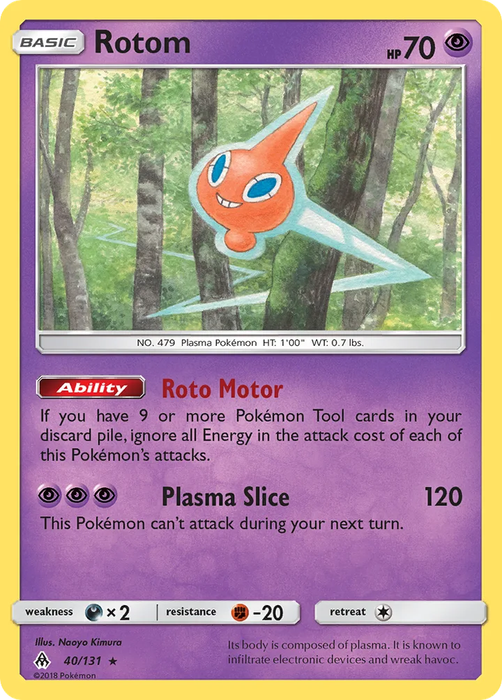 Rotom, Forbidden Light 40/131