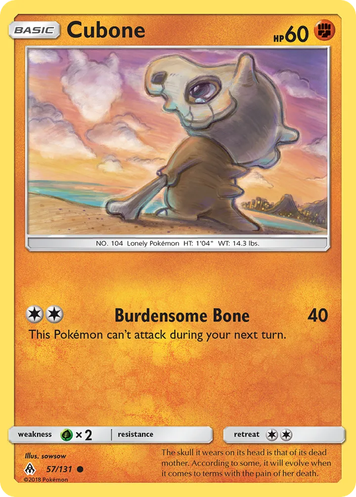 Cubone, Forbidden Light 57/131
