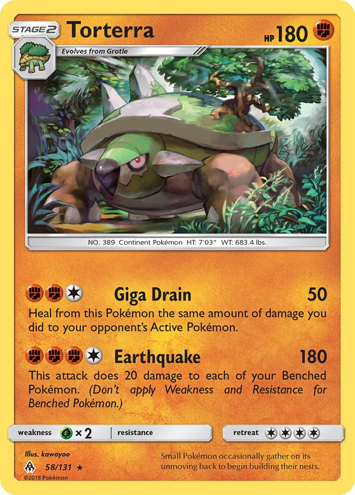 Torterra, Forbidden Light 58/131