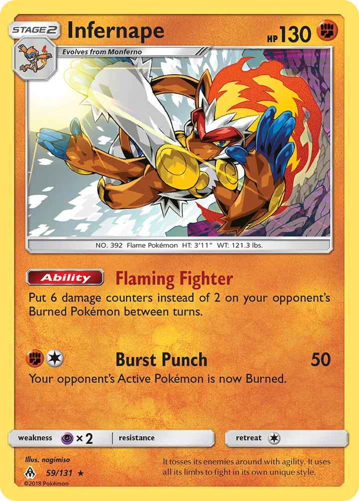 Infernape, Forbidden Light 59/131