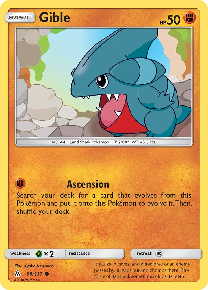 Gible, Forbidden Light 60/131