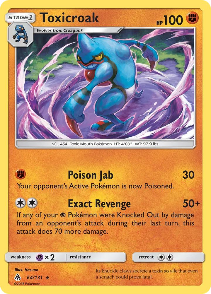 Toxicroak, Forbidden Light 64/131