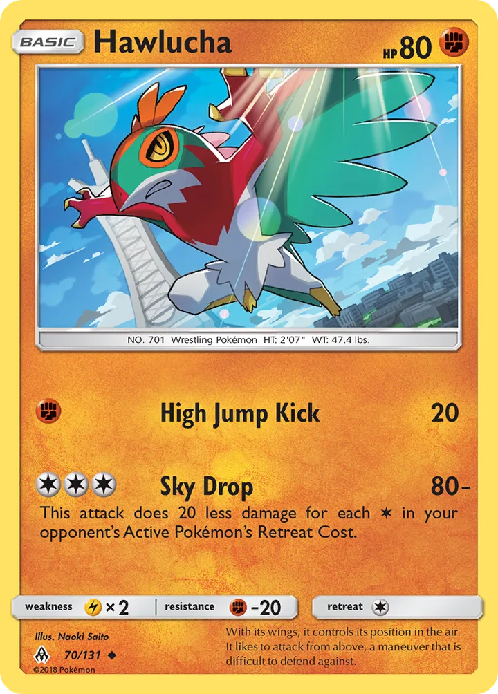 Hawlucha, Forbidden Light 70/131