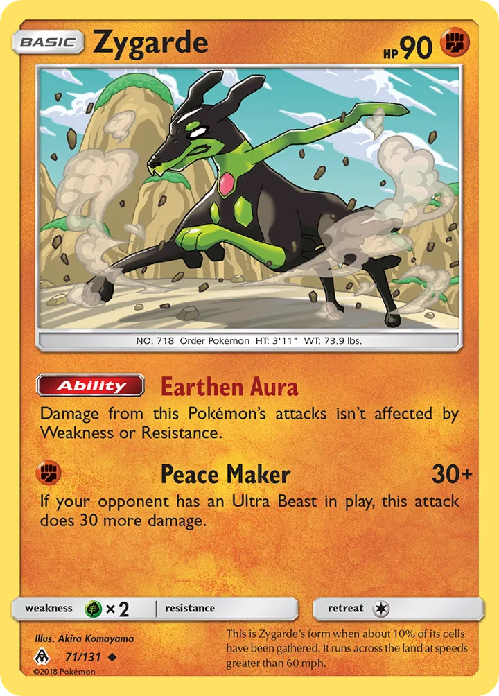 Zygarde, Forbidden Light 71/131