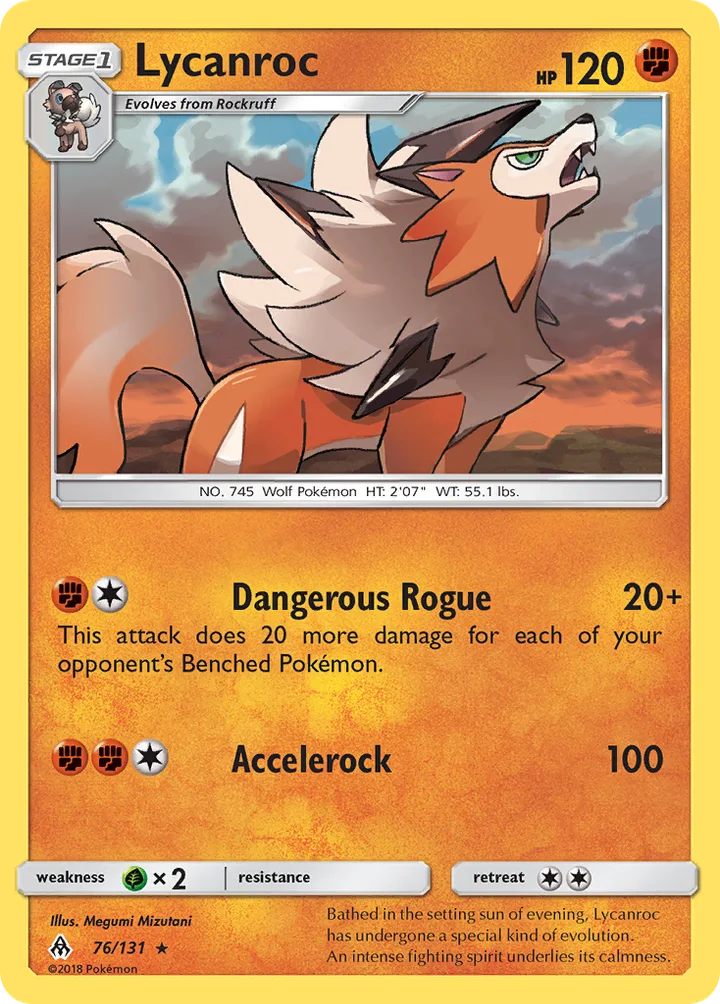 Lycanroc, Forbidden Light 76/131