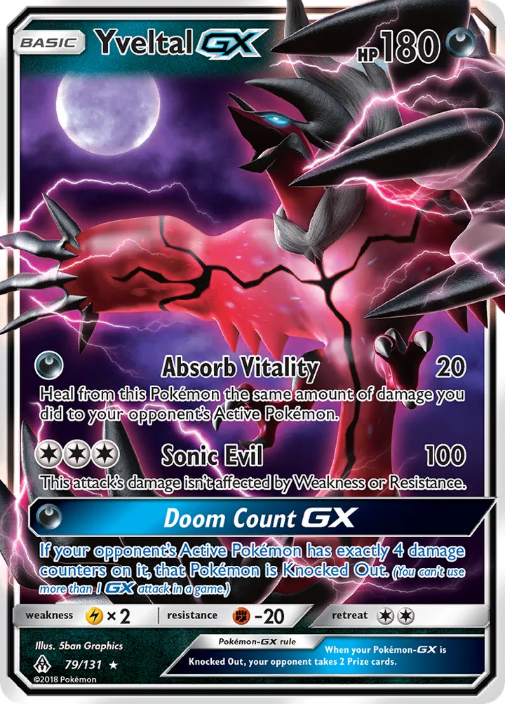 Yveltal-GX, Forbidden Light 79/131