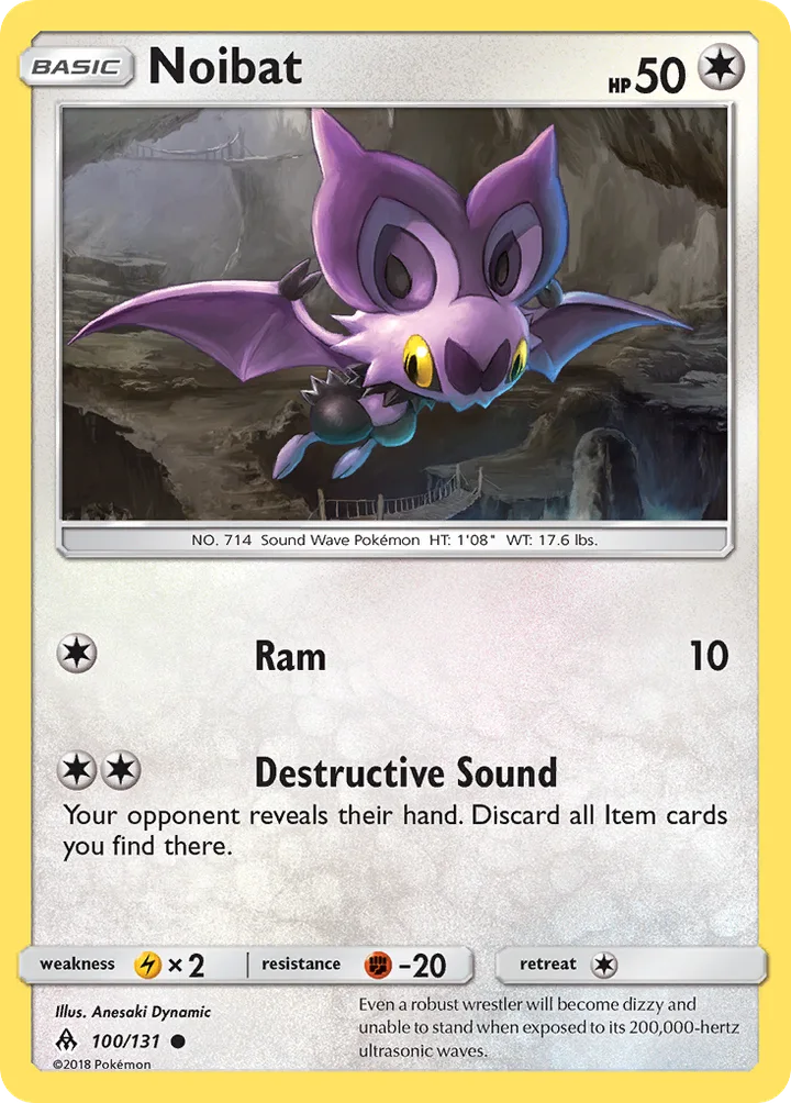 Noibat, Forbidden Light 100/131