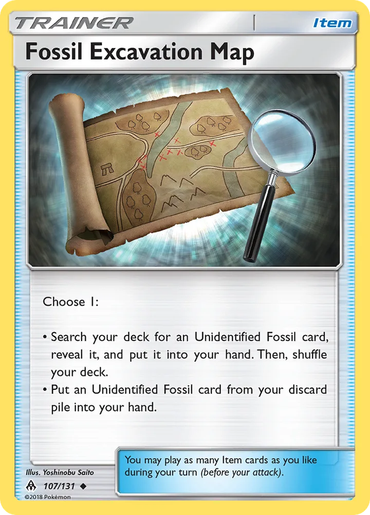 Fossil Excavation Map, Forbidden Light 107/131
