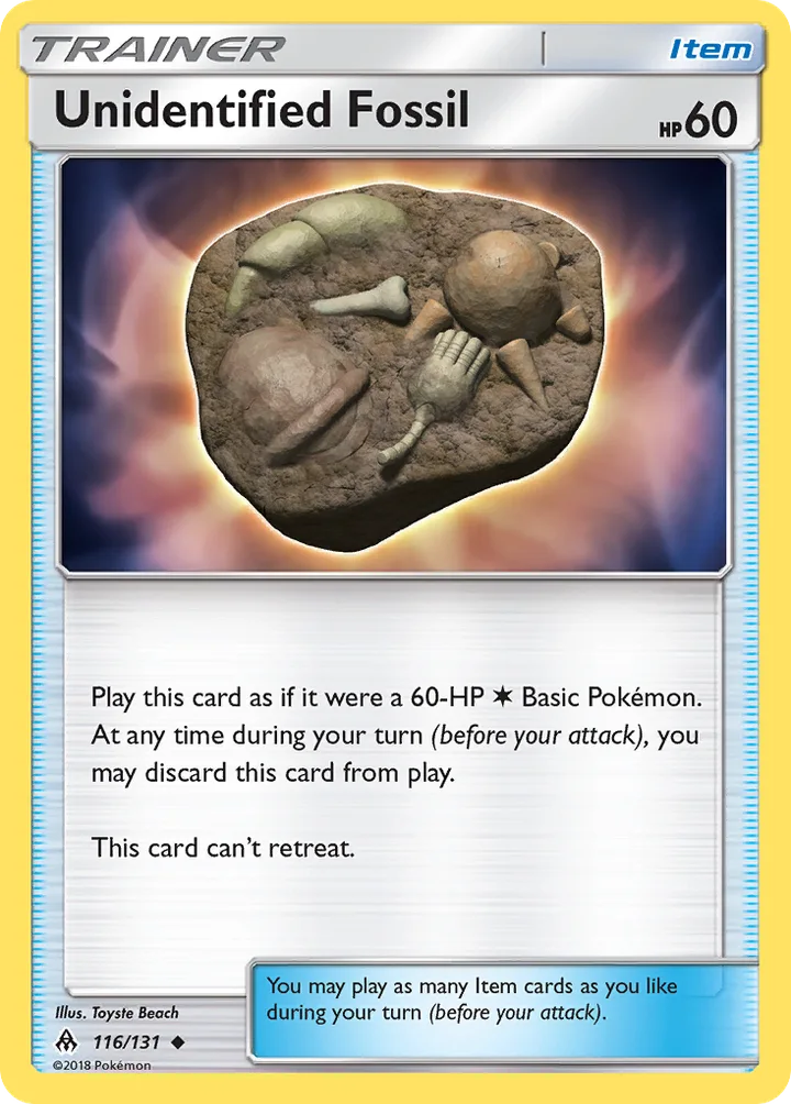 Unidentified Fossil, Forbidden Light 116/131